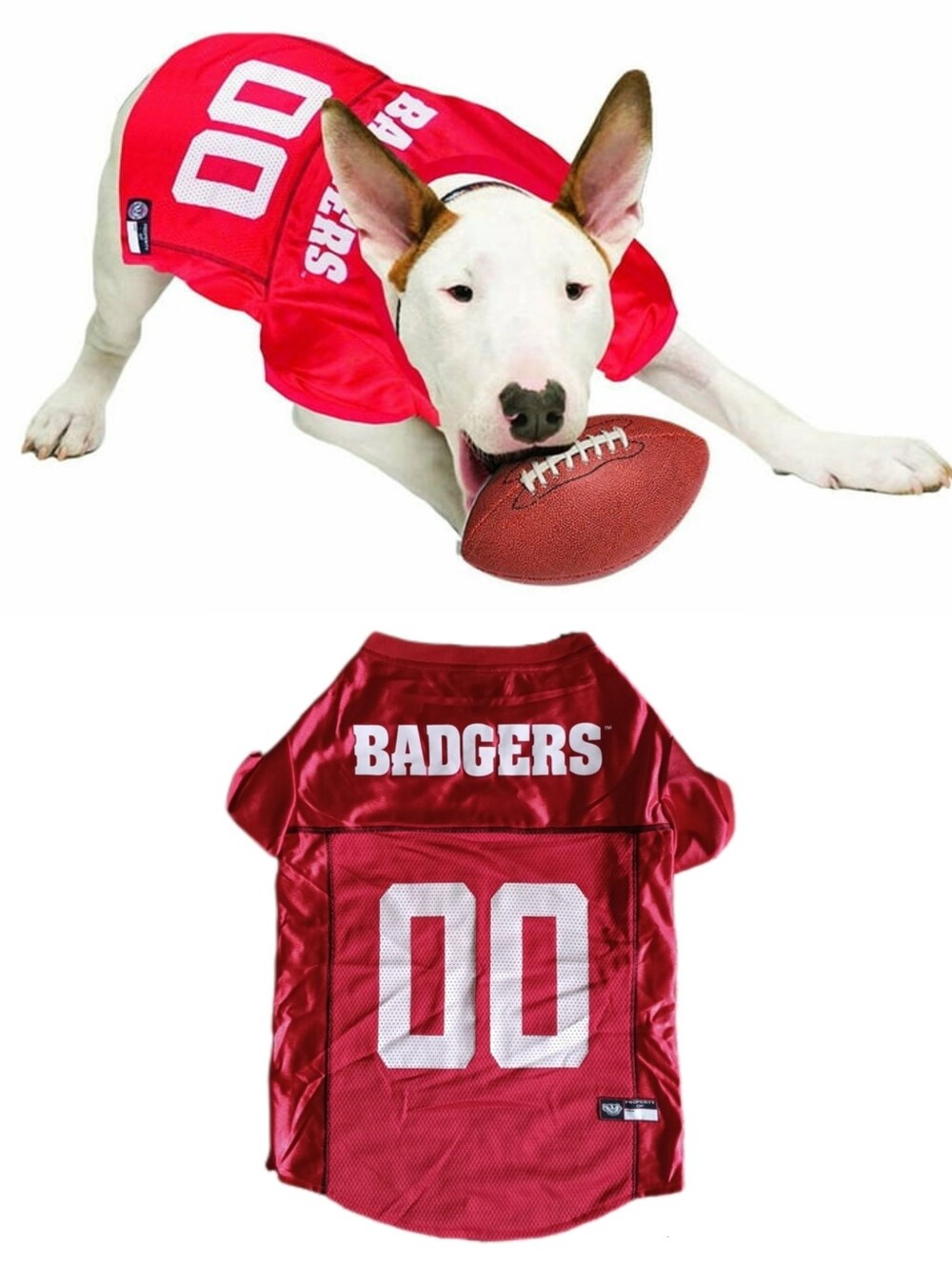 ❤️ Wisconsin Badgers Pets First Jersey Dog Sports Football Red XXL 2XL XX-Large